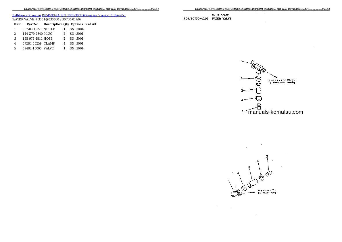 Protected: D85E-SS-2A S/N 3001-3033 (Overseas Version) Partsbook