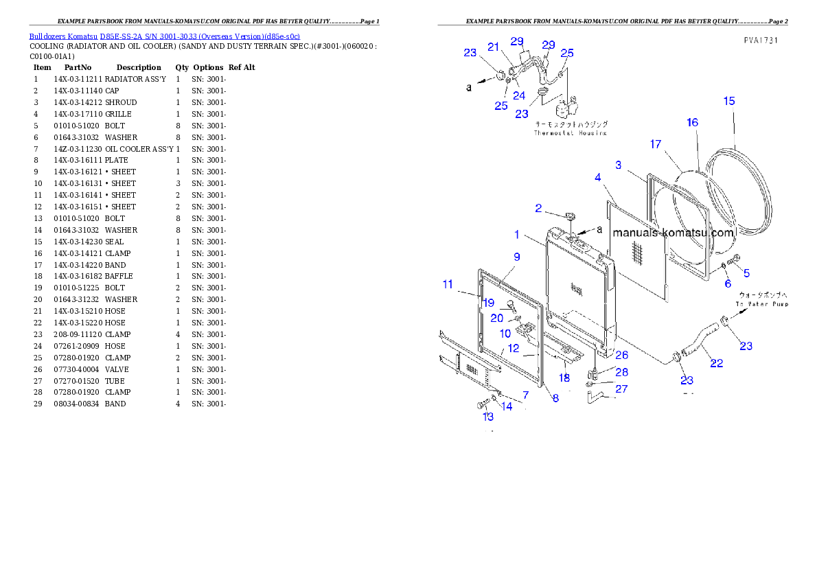 Protected: D85E-SS-2A S/N 3001-3033 (Overseas Version) Partsbook