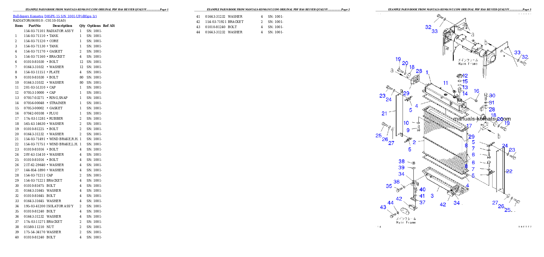 Protected: D85PX-15 S/N 1001-UP Partsbook