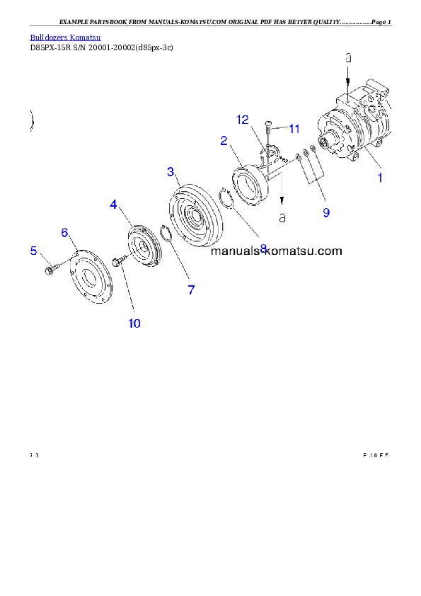 Protected: D85PX-15R S/N 20001-20002 Partsbook