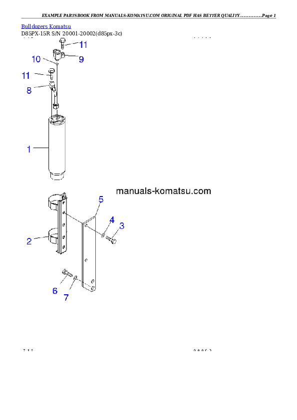 Protected: D85PX-15R S/N 20001-20002 Partsbook