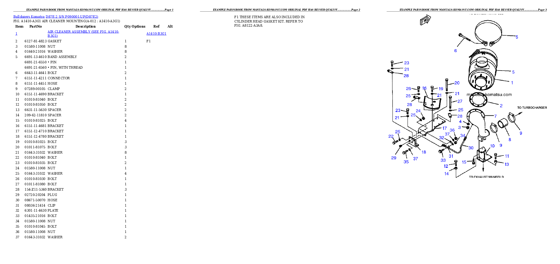 Protected: D87E-2 S/N P090001-UP Partsbook