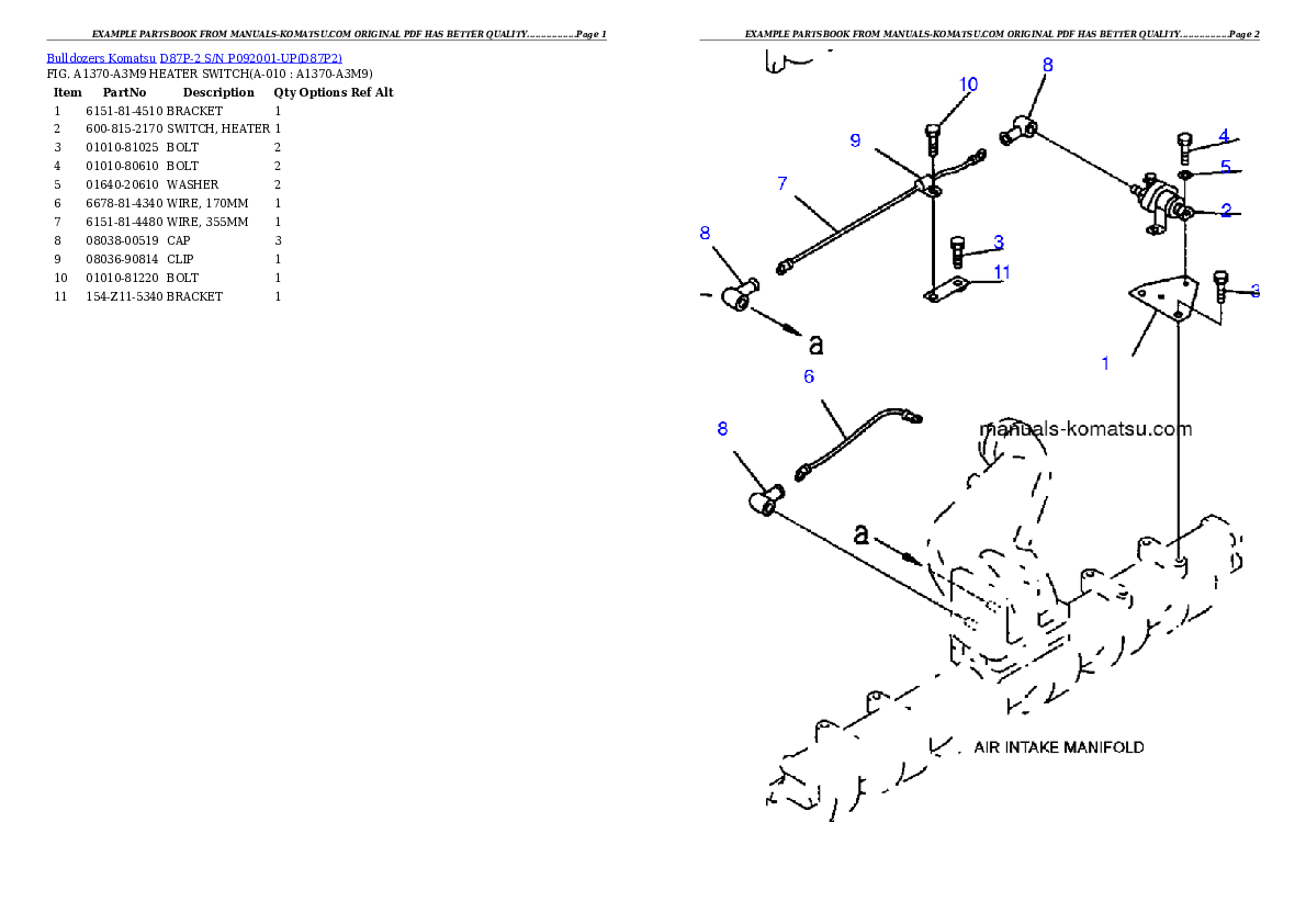 Protected: D87P-2 S/N P092001-UP Partsbook