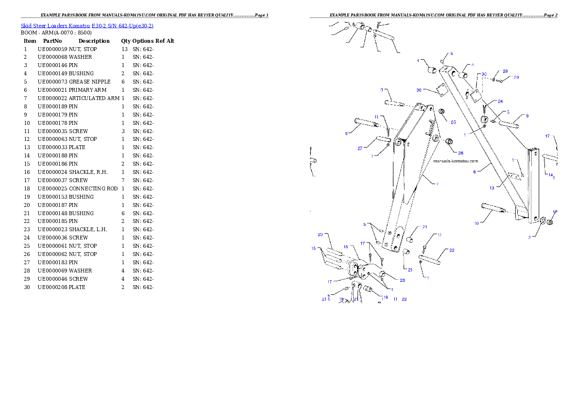 Protected: E30-2 S/N 642-Up Partsbook