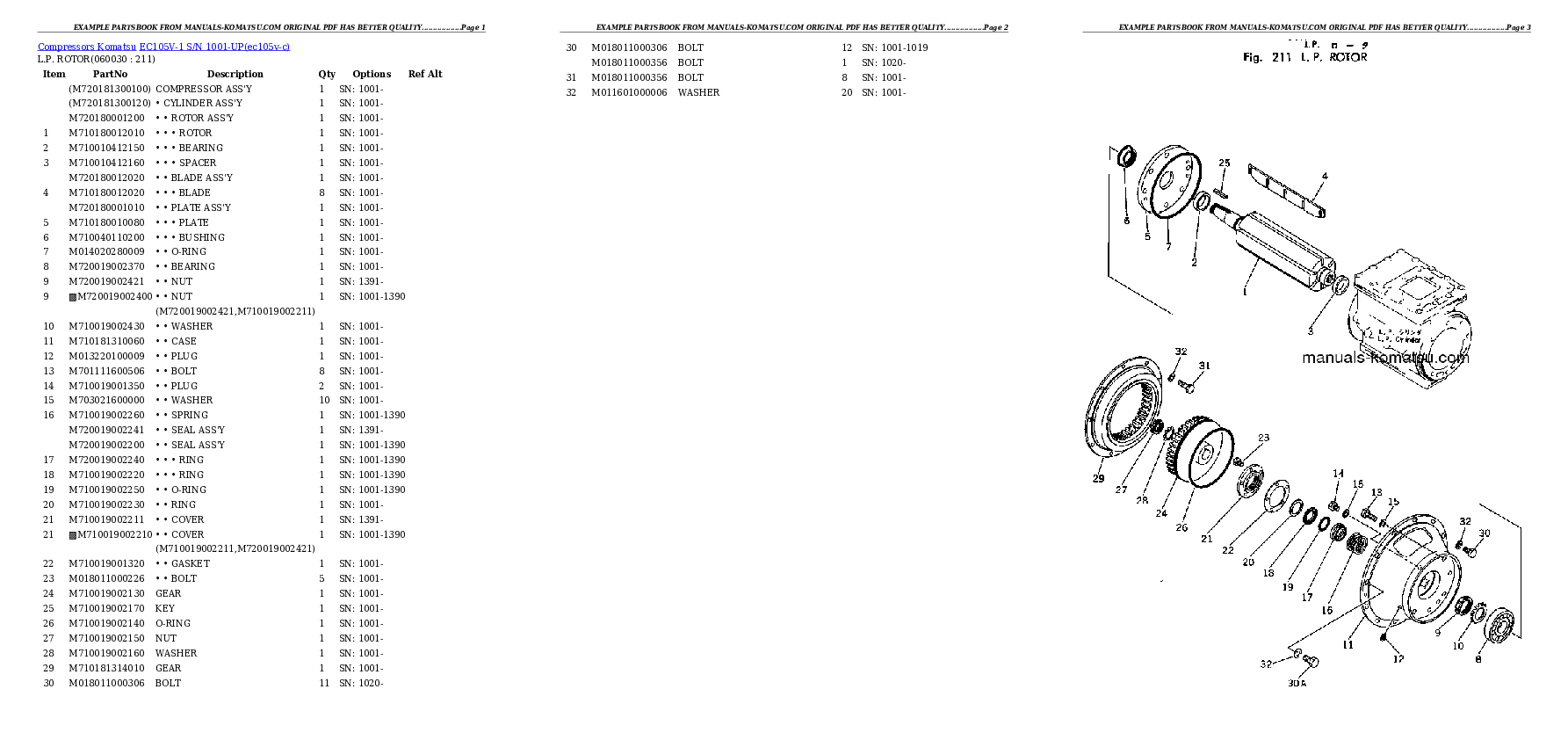 Protected: EC105V-1 S/N 1001-UP Partsbook