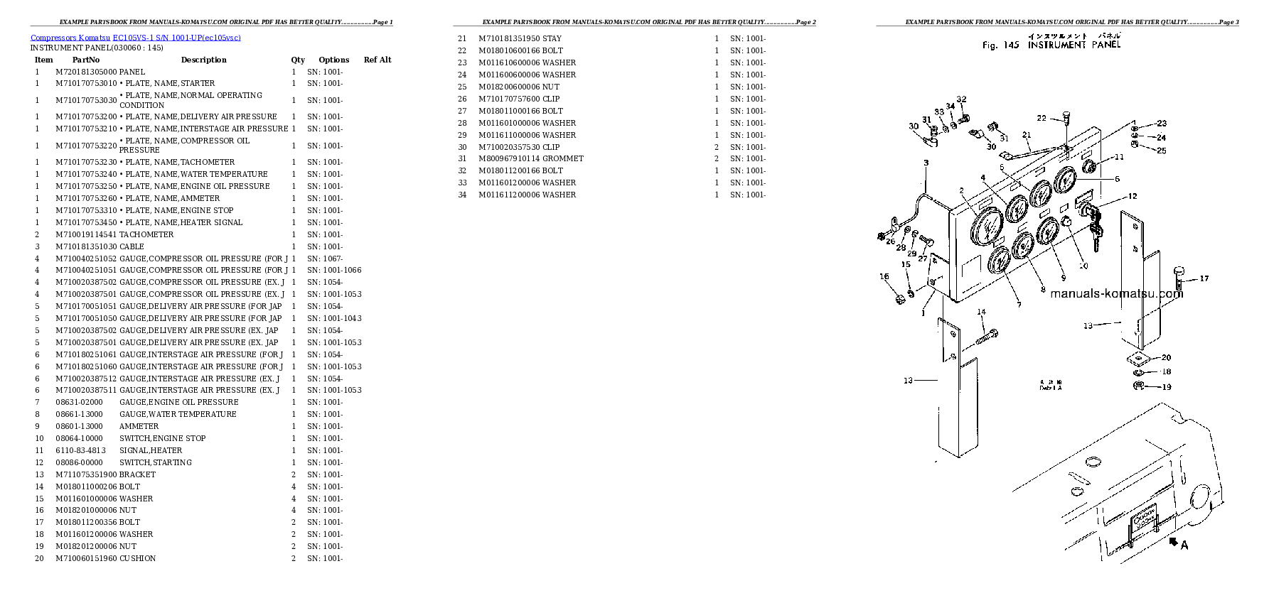 Protected: EC105VS-1 S/N 1001-UP Partsbook