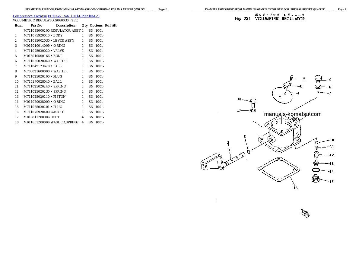 Protected: EC105Z-1 S/N 1001-UP Partsbook