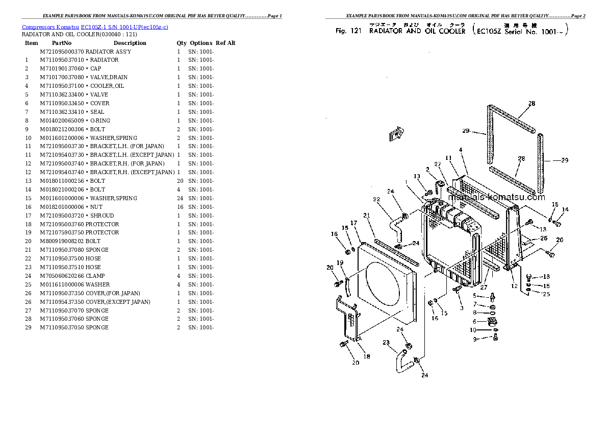 Protected: EC105Z-1 S/N 1001-UP Partsbook