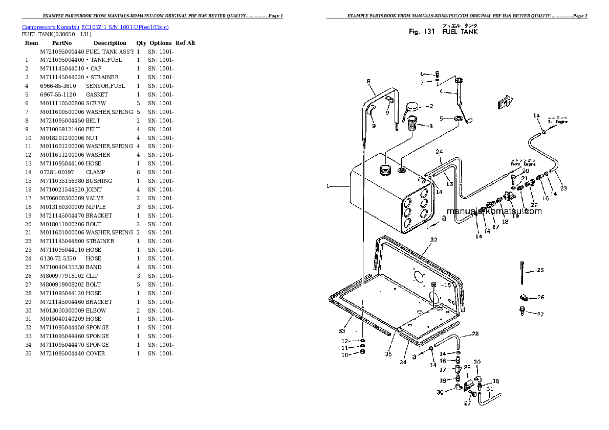 Protected: EC105Z-1 S/N 1001-UP Partsbook