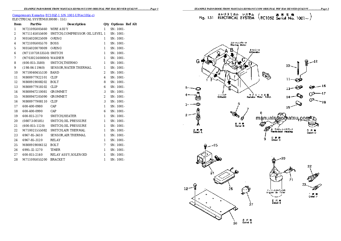 Protected: EC105Z-1 S/N 1001-UP Partsbook