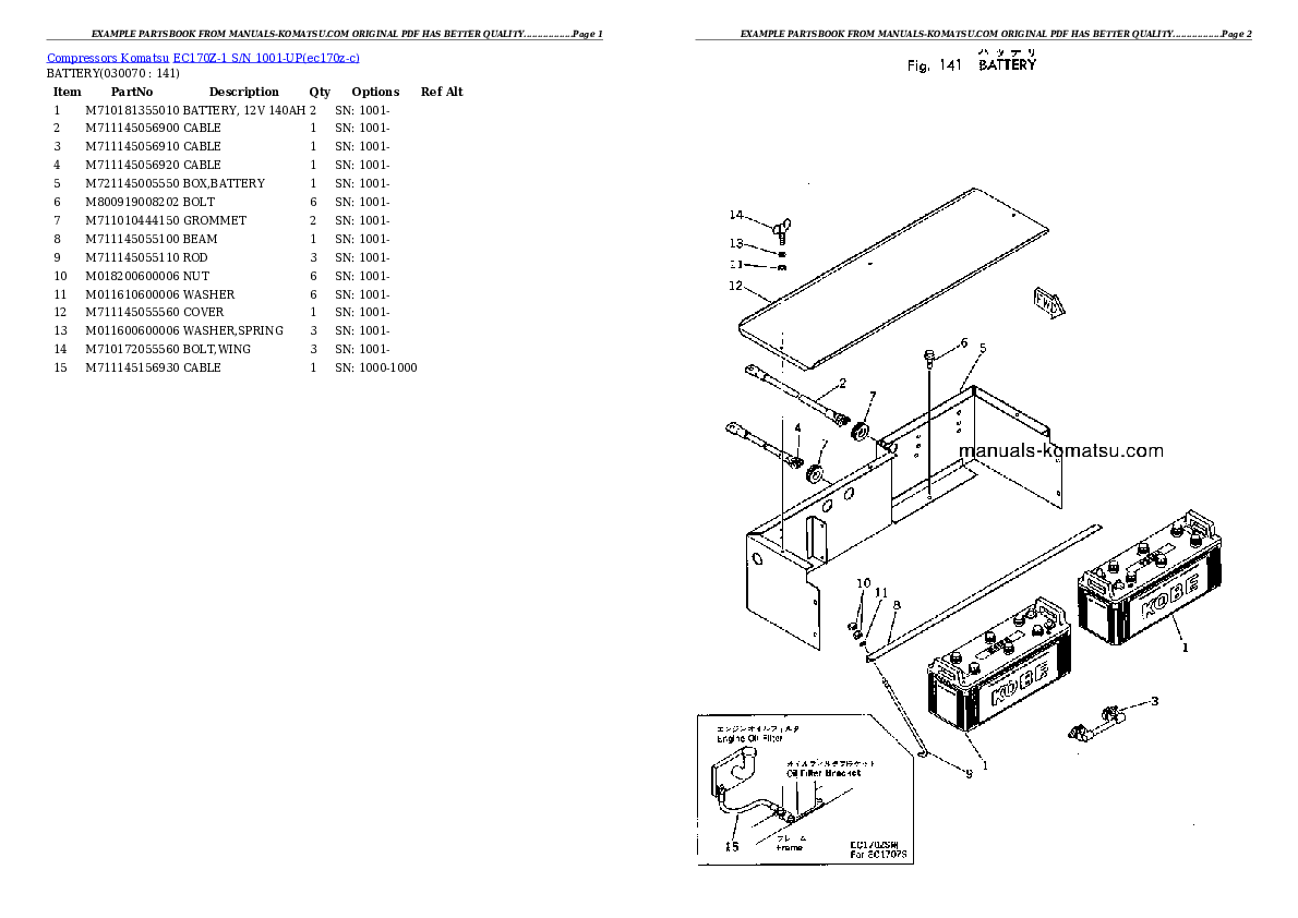 Protected: EC170Z-1 S/N 1001-UP Partsbook