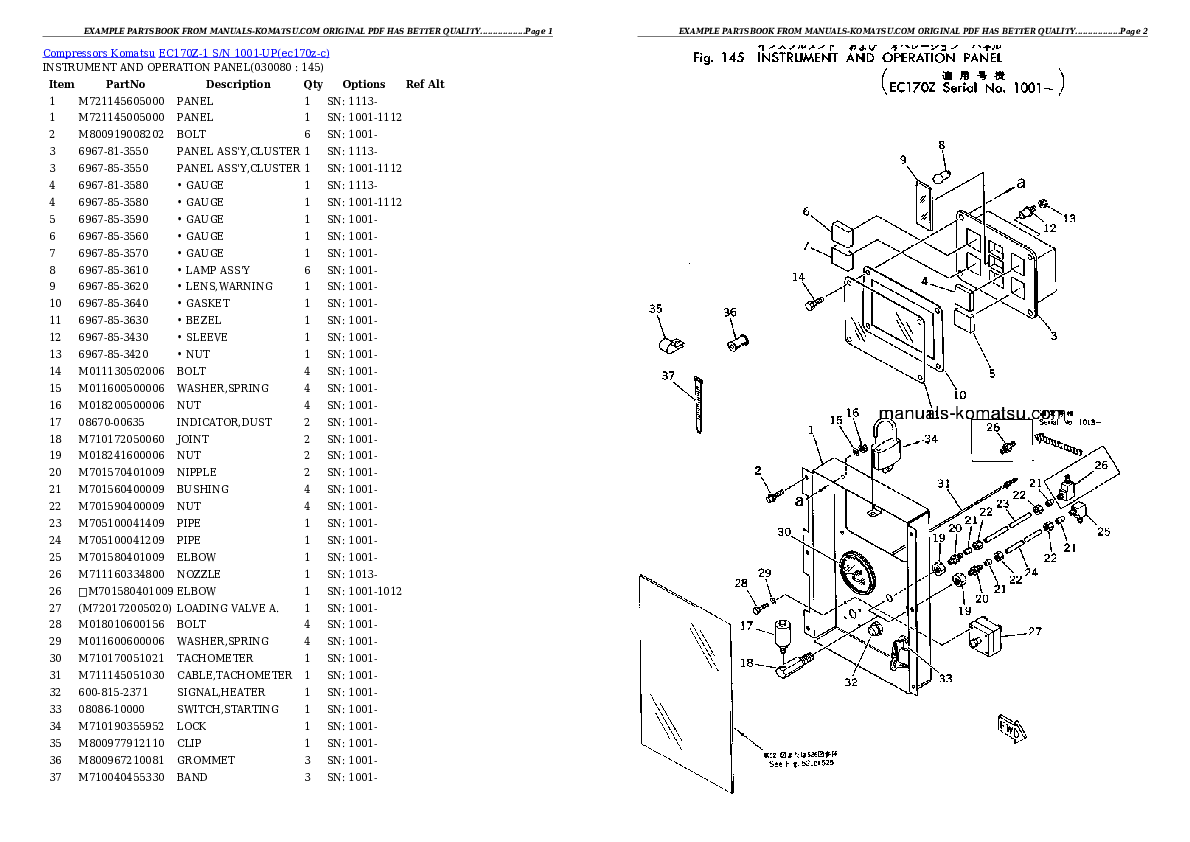 Protected: EC170Z-1 S/N 1001-UP Partsbook