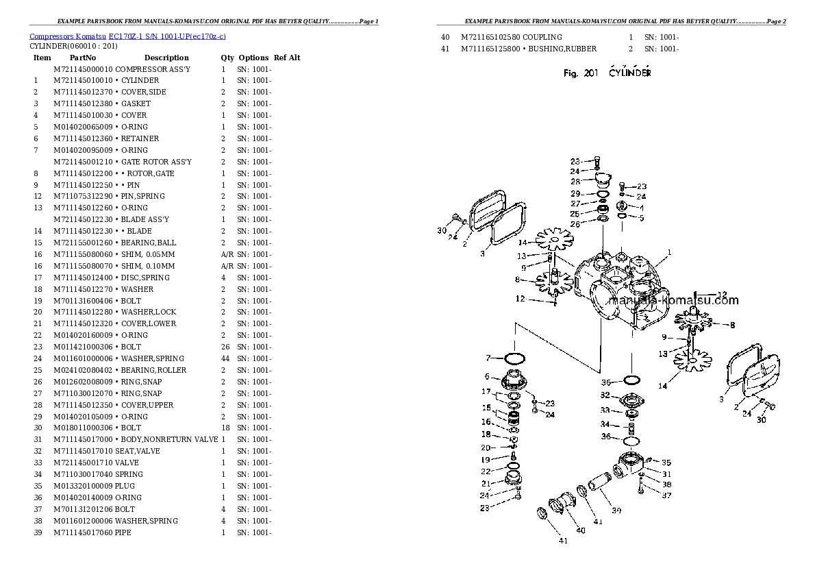 Protected: EC170Z-1 S/N 1001-UP Partsbook