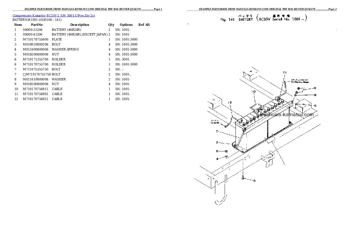 Protected: EC35V-2 S/N 3001-UP Partsbook
