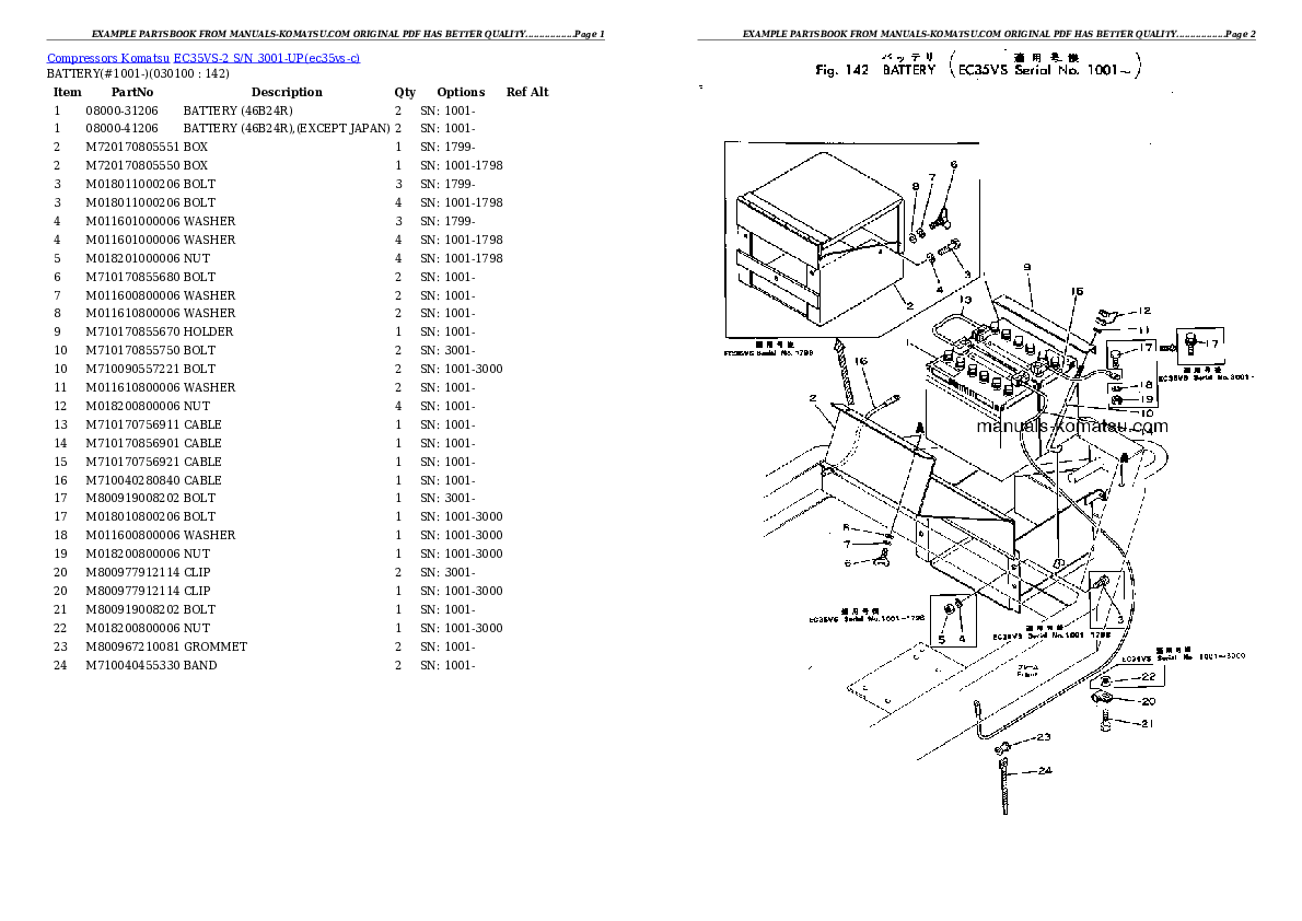 Protected: EC35VS-2 S/N 3001-UP Partsbook