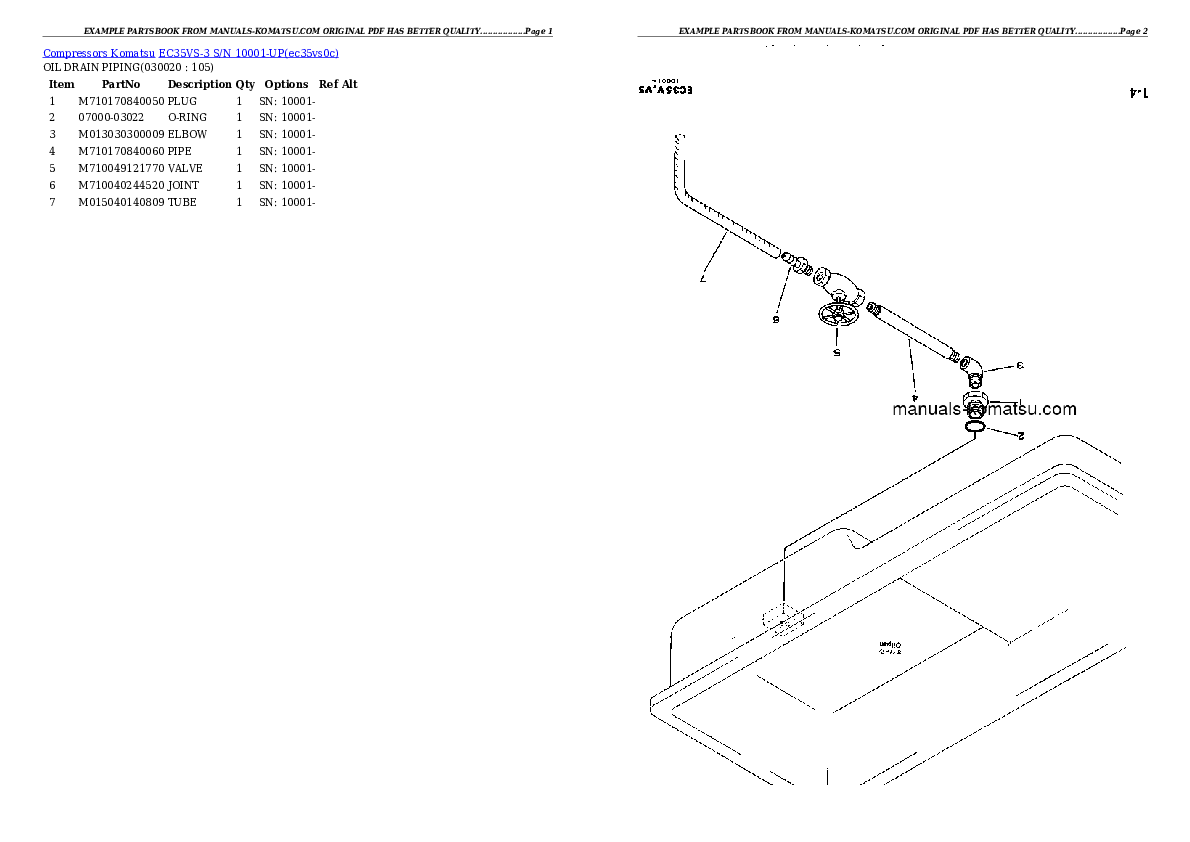 EC35VS-3 S/N 10001-UP Partsbook