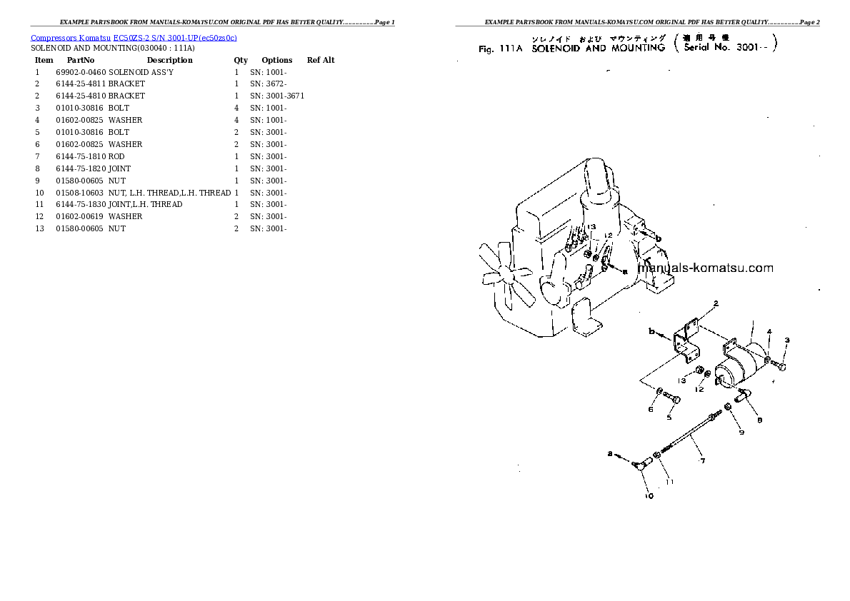 Protected: EC50ZS-2 S/N 3001-UP Partsbook