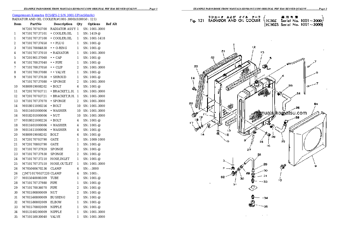 Protected: EC50ZS-2 S/N 3001-UP Partsbook