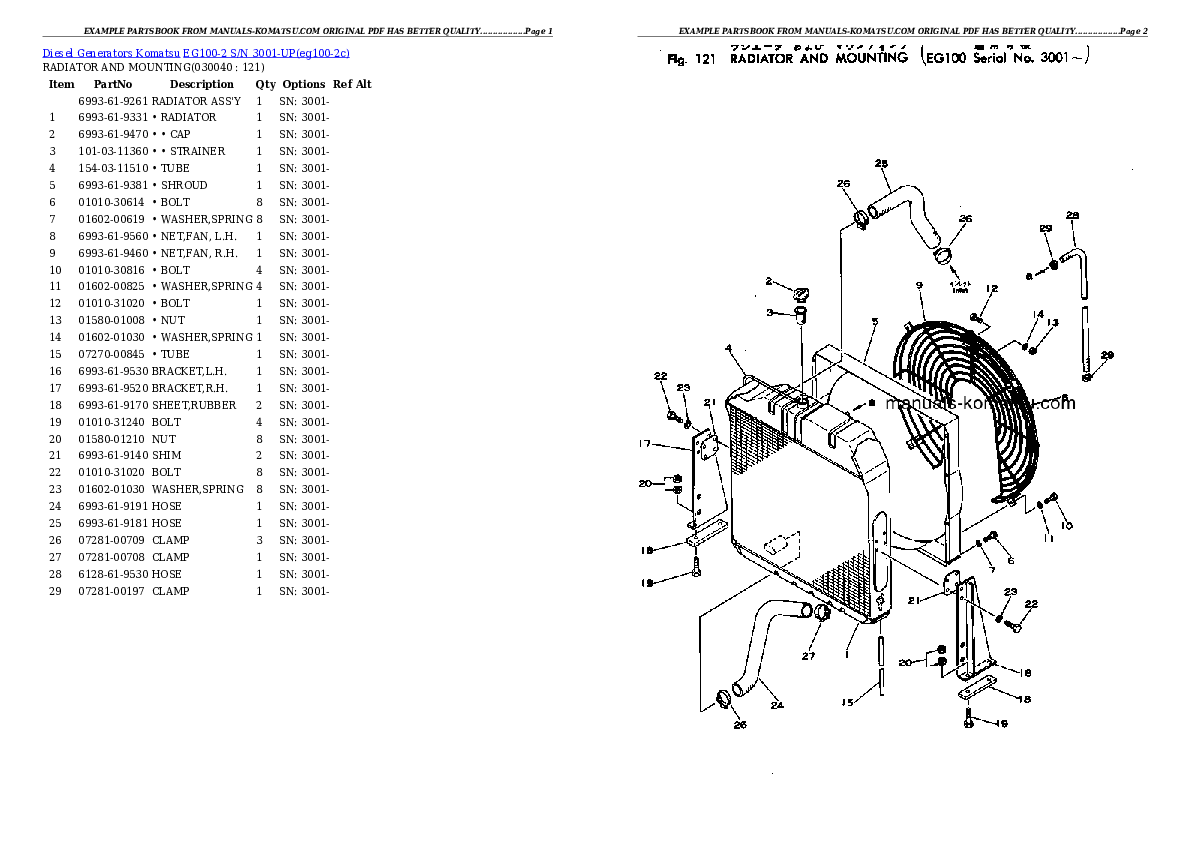 Protected: EG100-2 S/N 3001-UP Partsbook