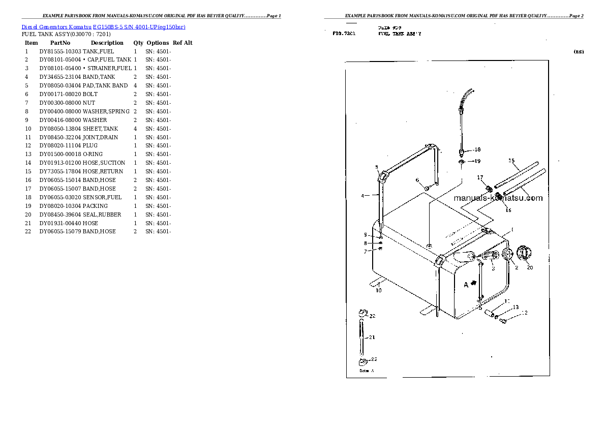 Protected: EG150BS-5 S/N 4001-UP Partsbook