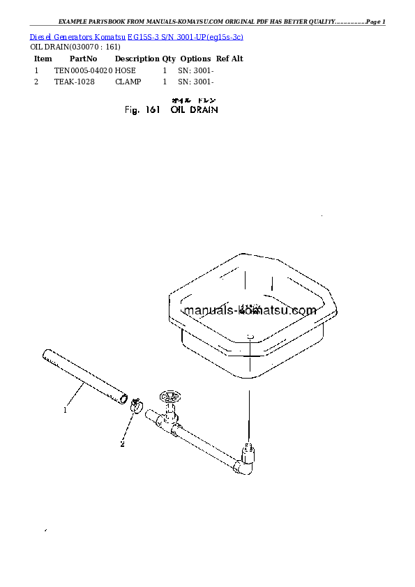 Protected: EG15S-3 S/N 3001-UP Partsbook