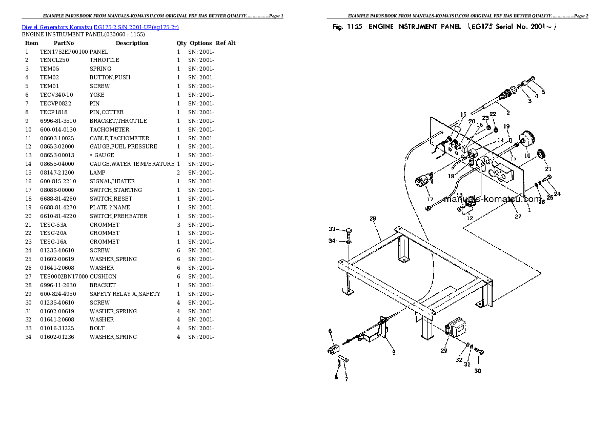 Protected: EG175-2 S/N 2001-UP Partsbook