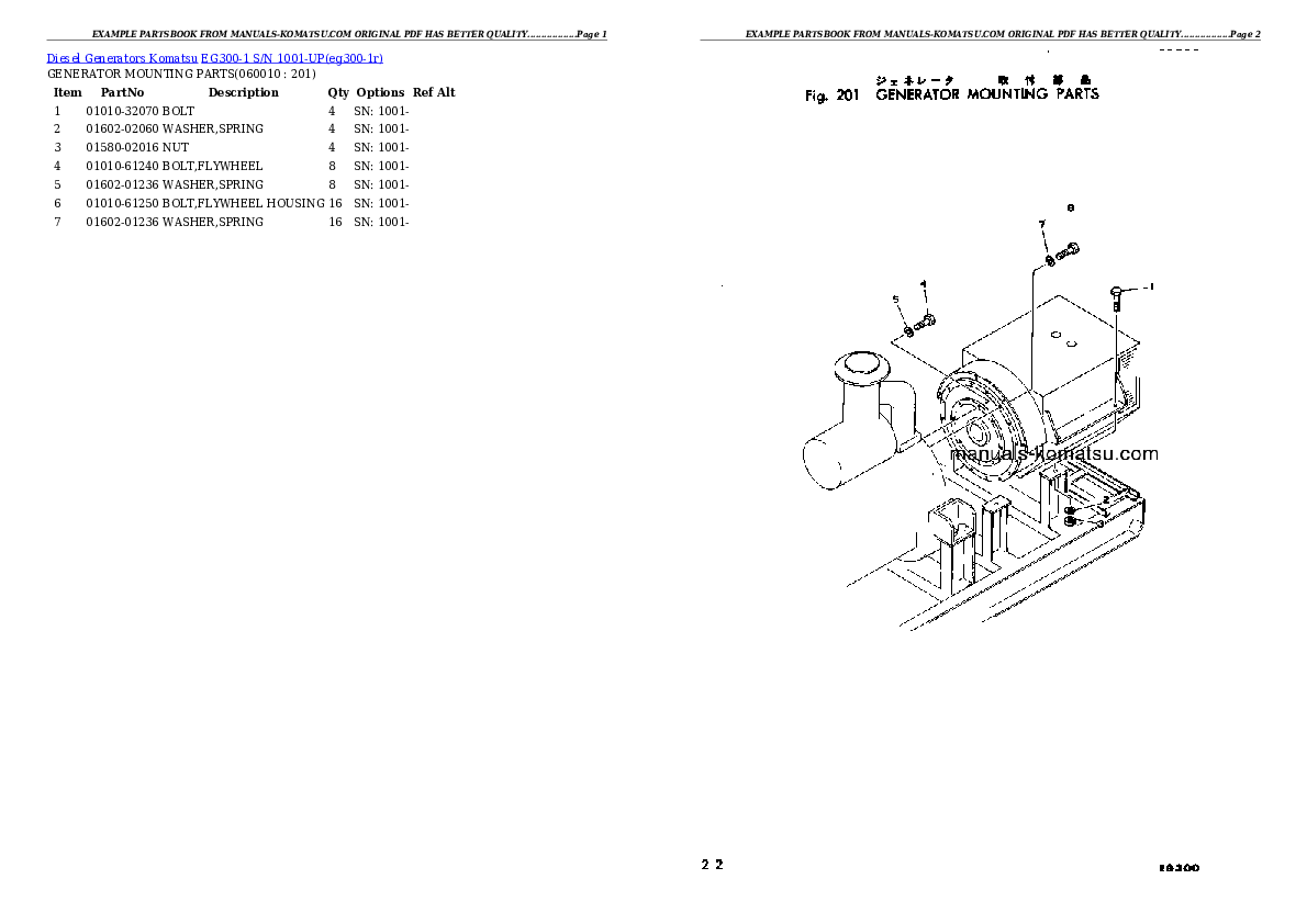 Protected: EG300-1 S/N 1001-UP Partsbook