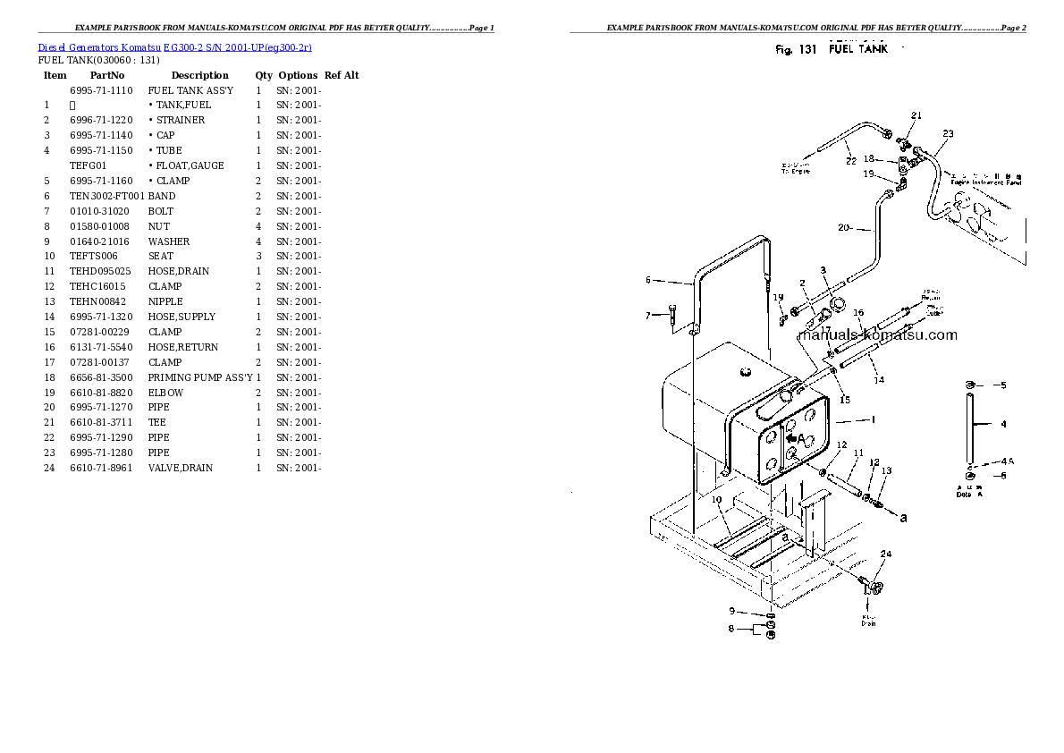 Protected: EG300-2 S/N 2001-UP Partsbook
