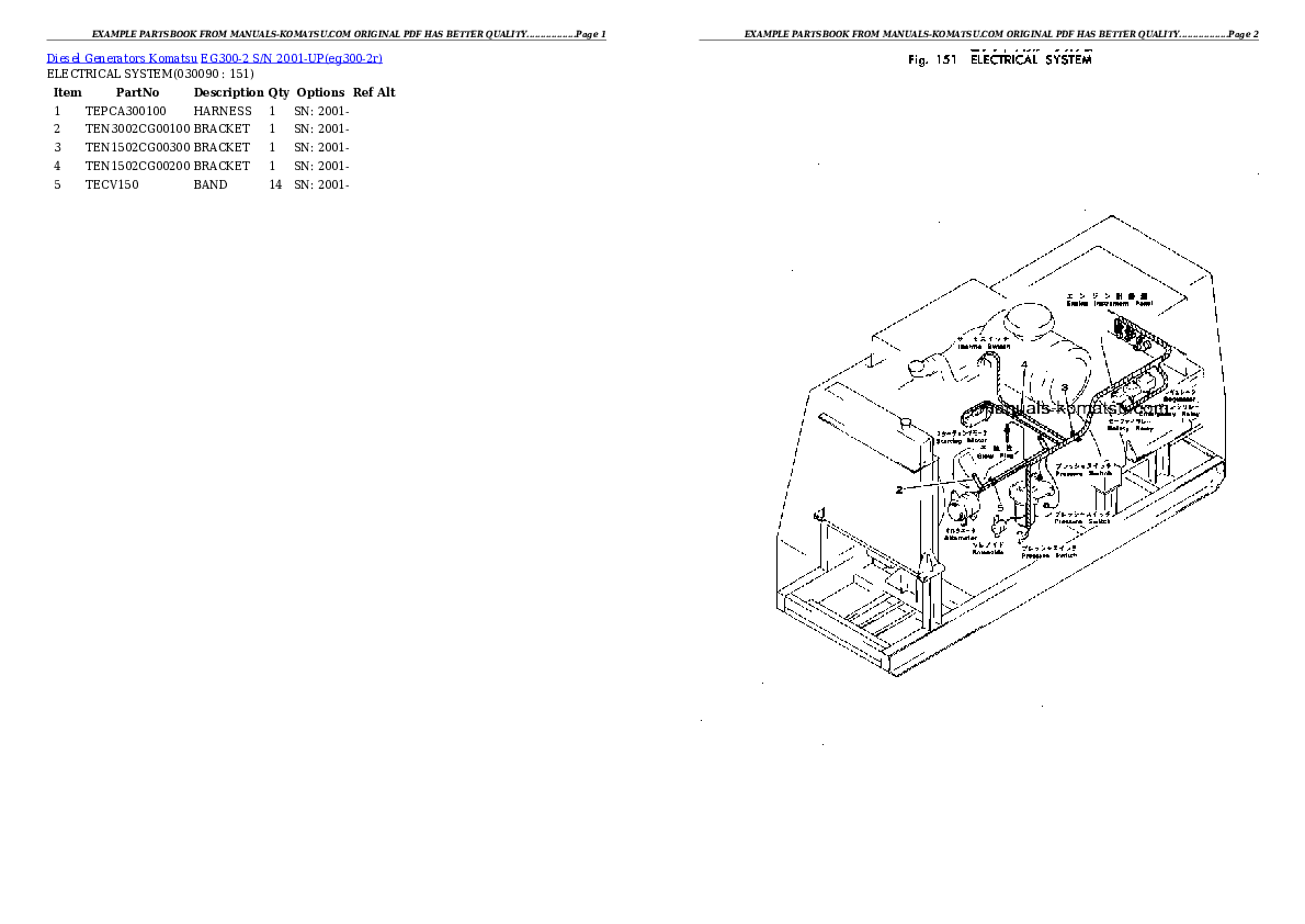Protected: EG300-2 S/N 2001-UP Partsbook