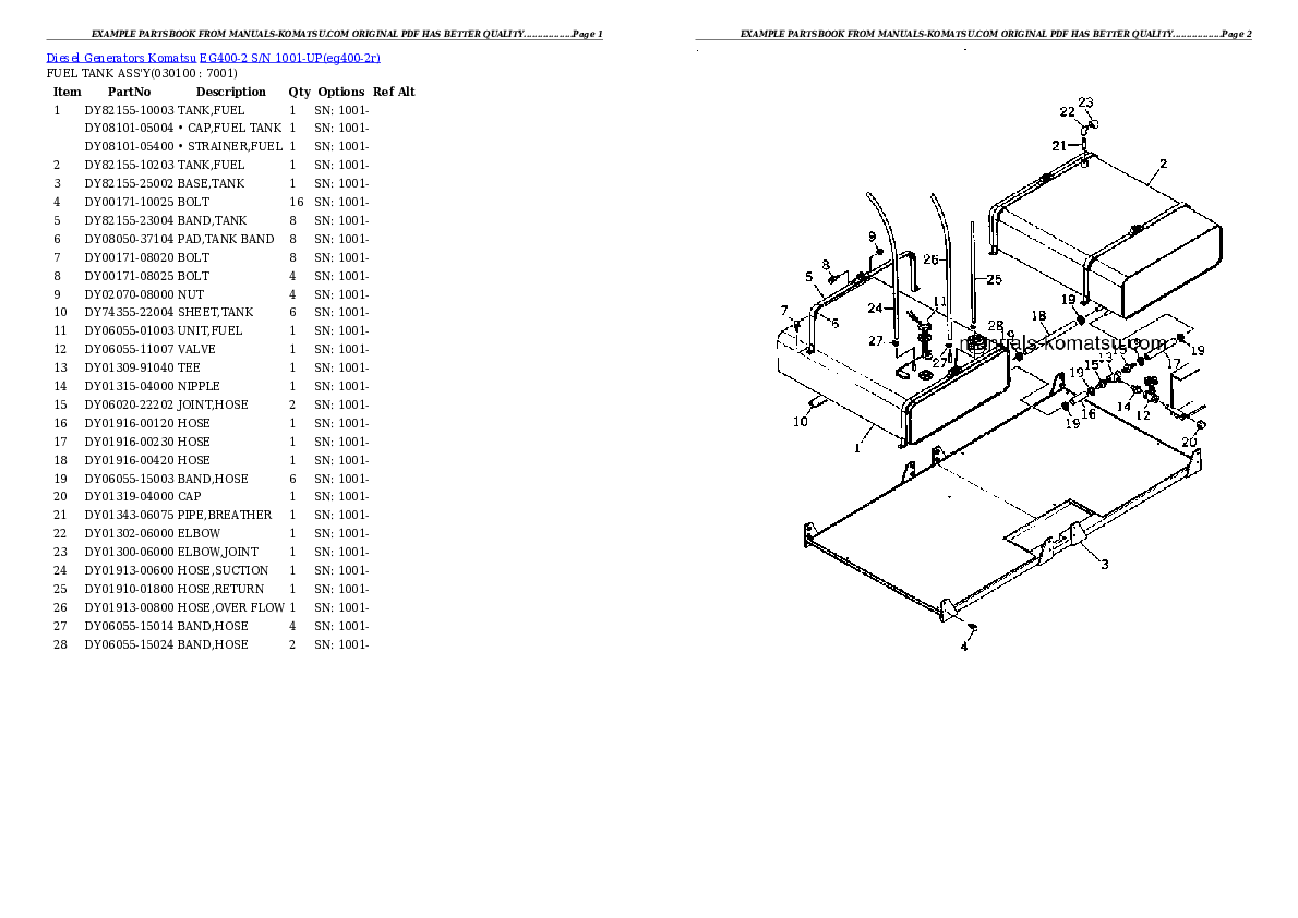 Protected: EG400-2 S/N 1001-UP Partsbook