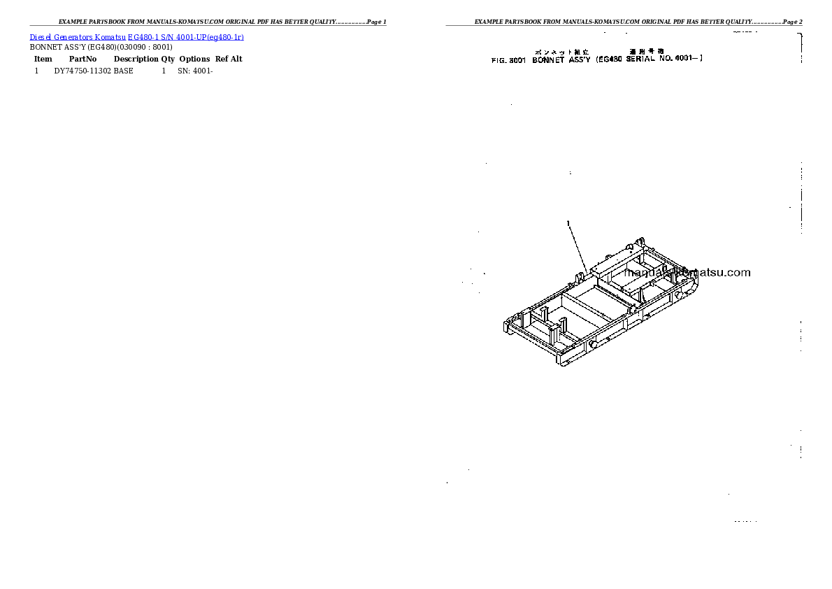 Protected: EG480-1 S/N 4001-UP Partsbook
