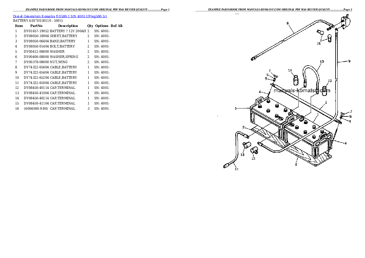 Protected: EG580-1 S/N 4001-UP Partsbook
