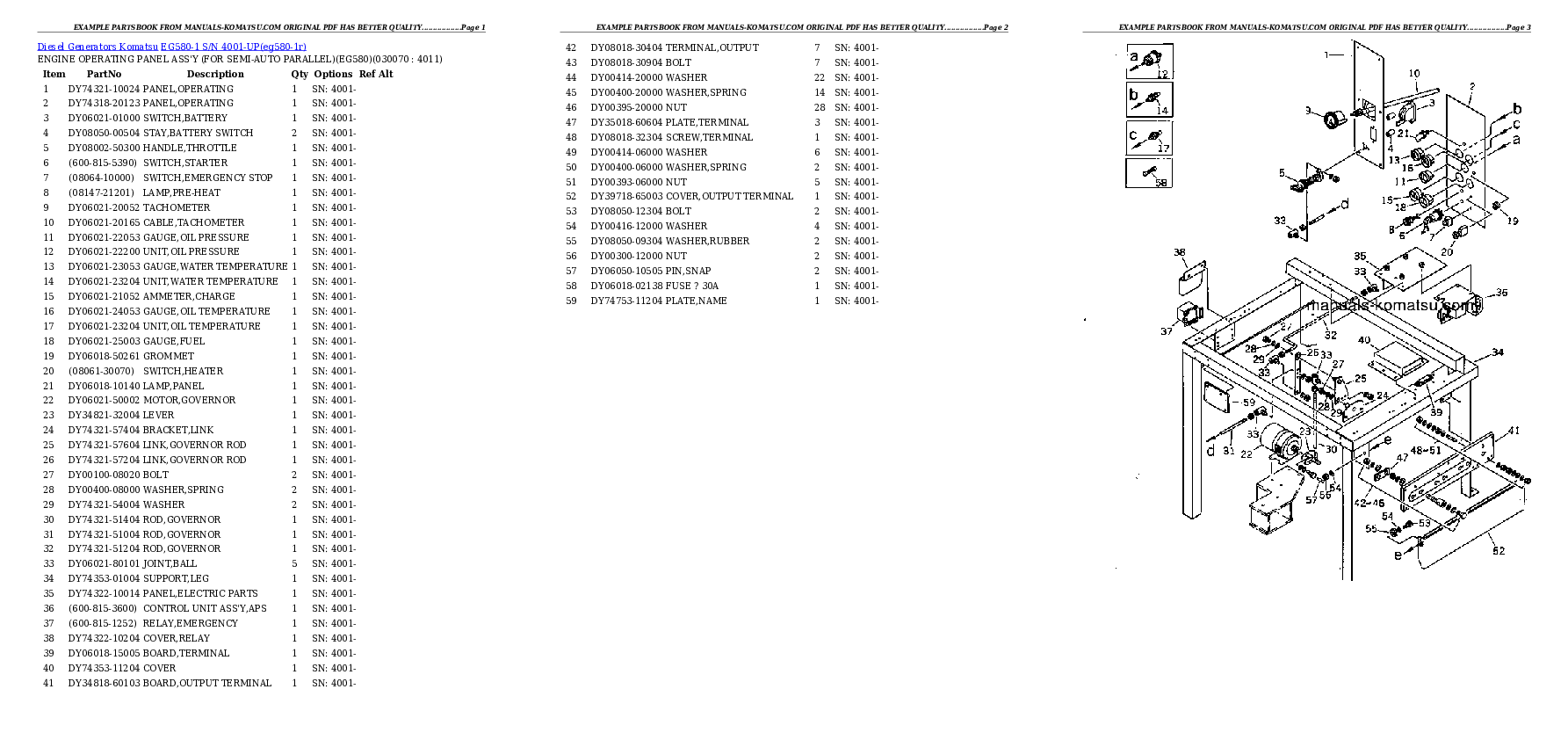 Protected: EG580-1 S/N 4001-UP Partsbook