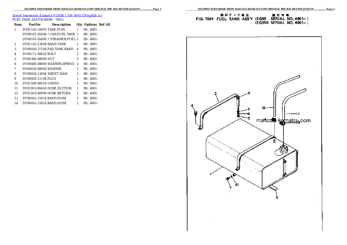 Protected: EG85B-1 S/N 4001-UP Partsbook