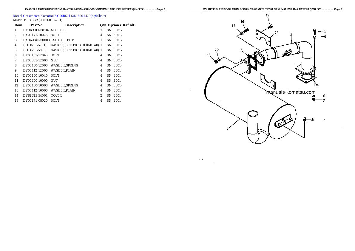 Protected: EG90BS-1 S/N 6001-UP Partsbook