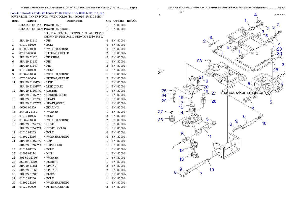 Protected: FB10/13RS-11 S/N 80001-UP Partsbook