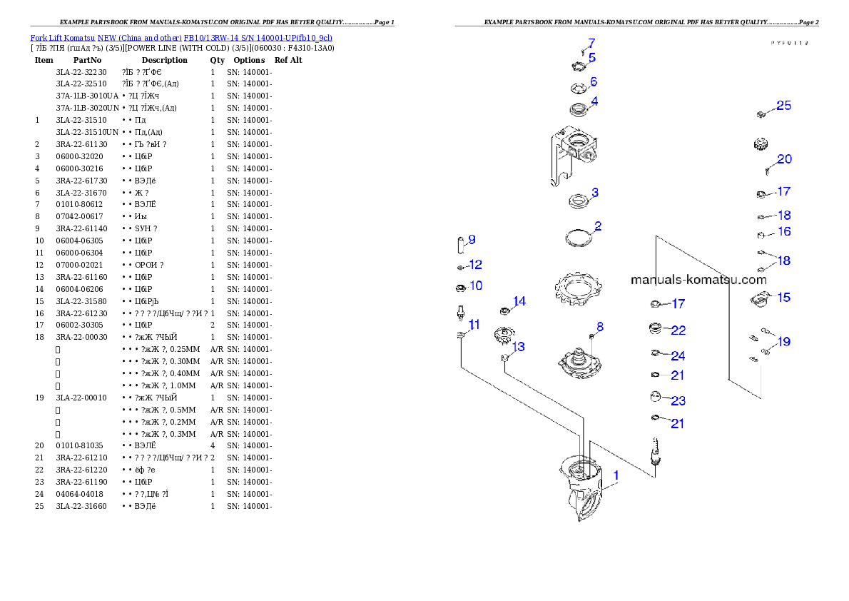 Protected: FB10/13RW-14 S/N 140001-UP Partsbook