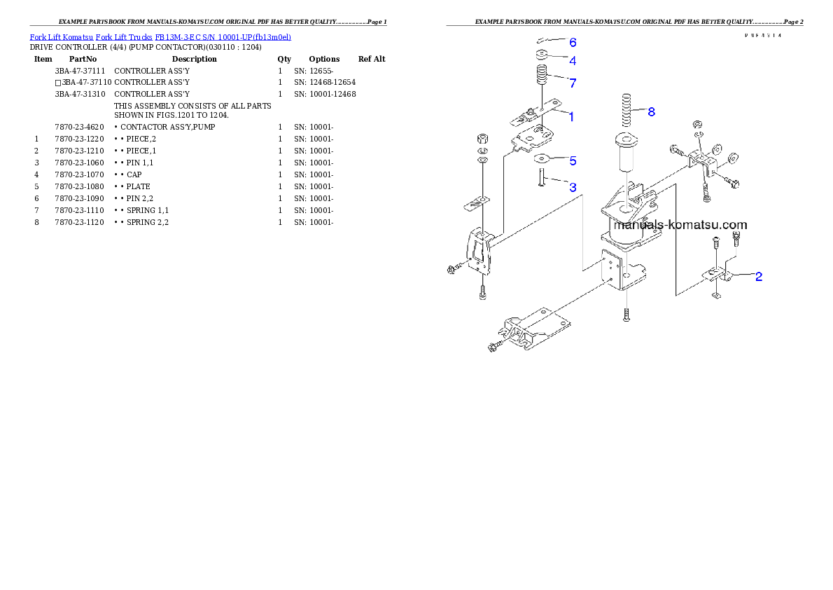 Protected: FB13M-3-EC S/N 10001-UP Partsbook