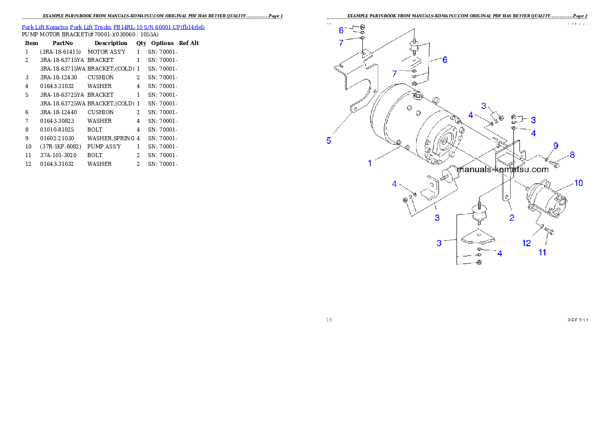 Protected: FB14RL-10 S/N 60001-UP Partsbook