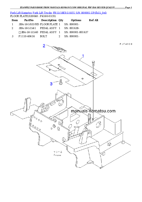 Protected: FB15/18EXG-8-EU S/N 800001-UP Partsbook