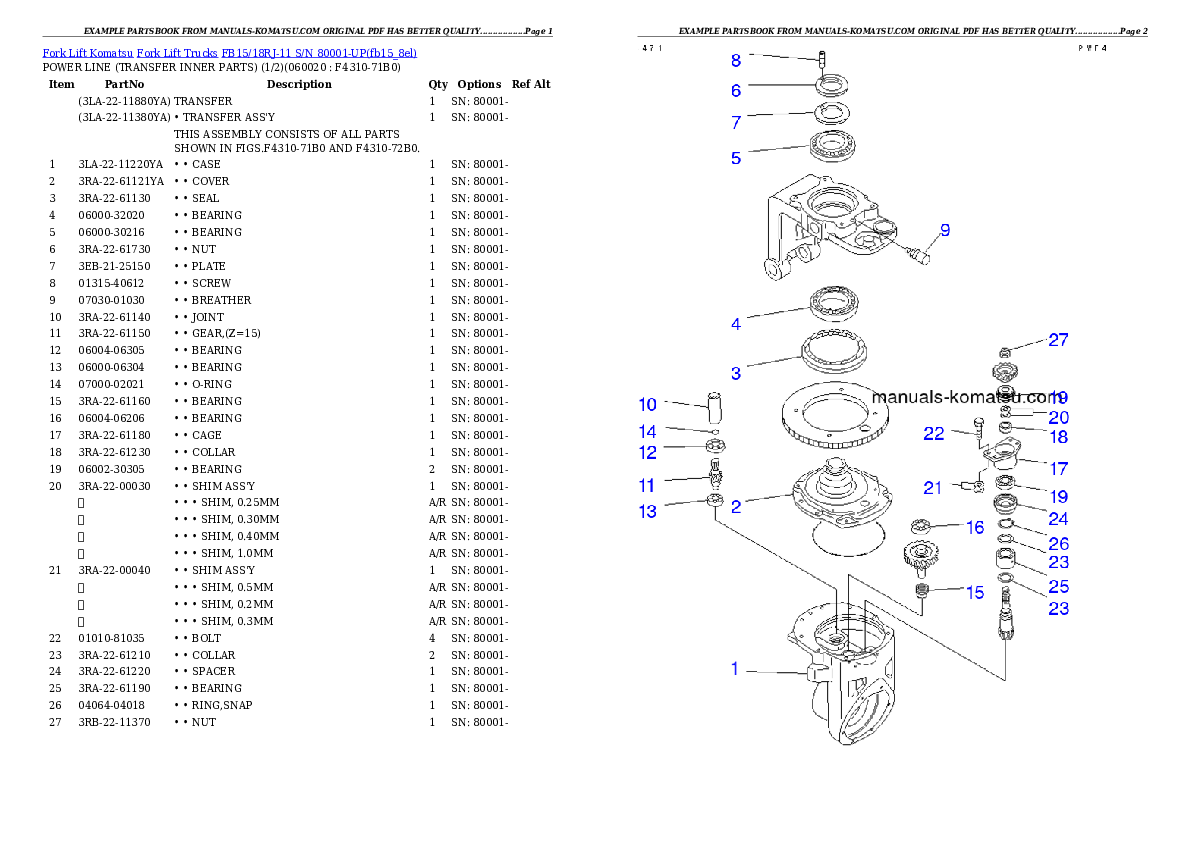 Protected: FB15/18RJ-11 S/N 80001-UP Partsbook