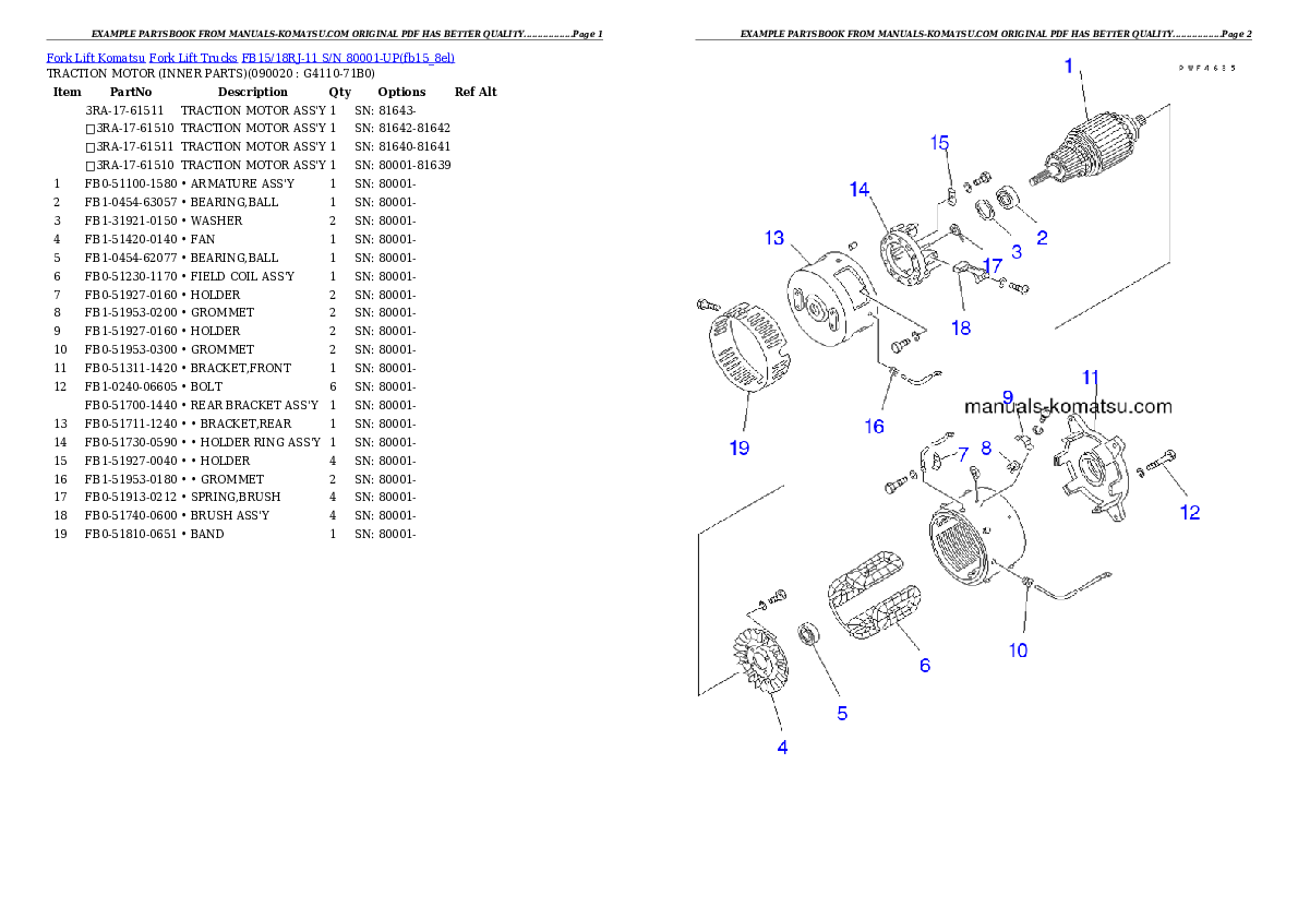 Protected: FB15/18RJ-11 S/N 80001-UP Partsbook