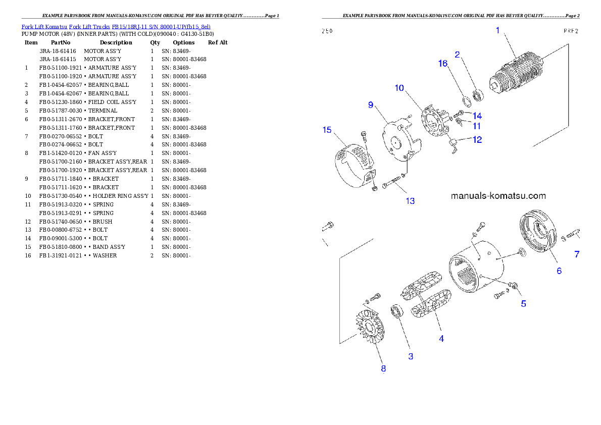 Protected: FB15/18RJ-11 S/N 80001-UP Partsbook