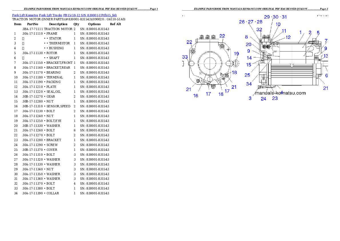 Protected: FB15ML-12 S/N 825001-UP Partsbook