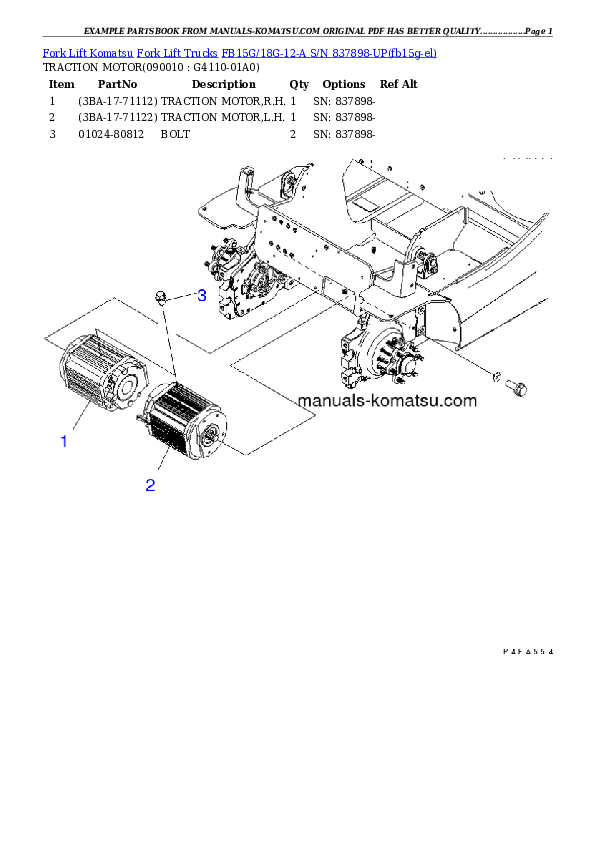 Protected: FB15G/18G-12-A S/N 837898-UP Partsbook