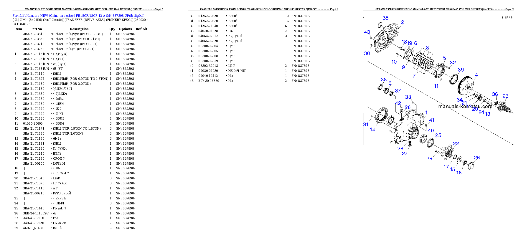 Protected: FB15GF/18GF-12-A S/N 837898-UP Partsbook
