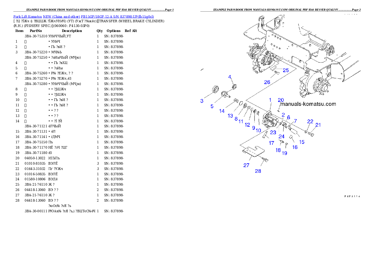 Protected: FB15GF/18GF-12-A S/N 837898-UP Partsbook