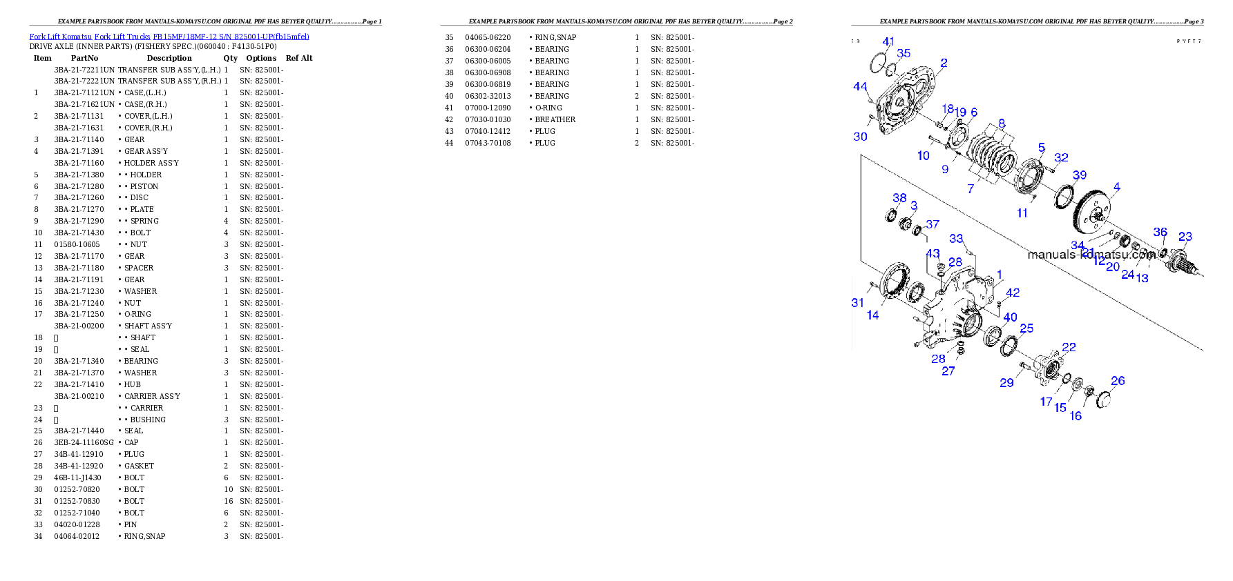 Protected: FB15MF/18MF-12 S/N 825001-UP Partsbook