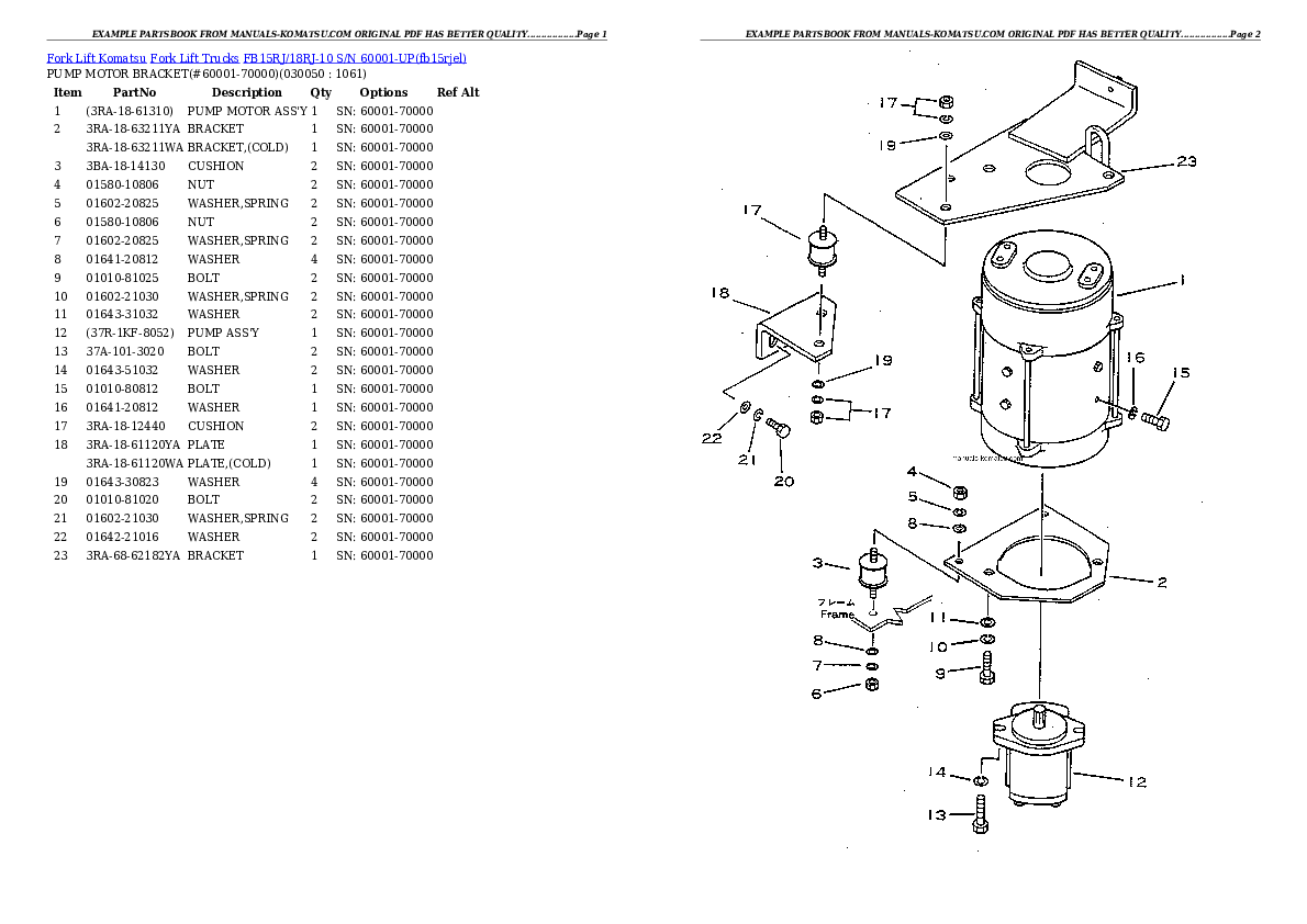 Protected: FB15RJ/18RJ-10 S/N 60001-UP Partsbook