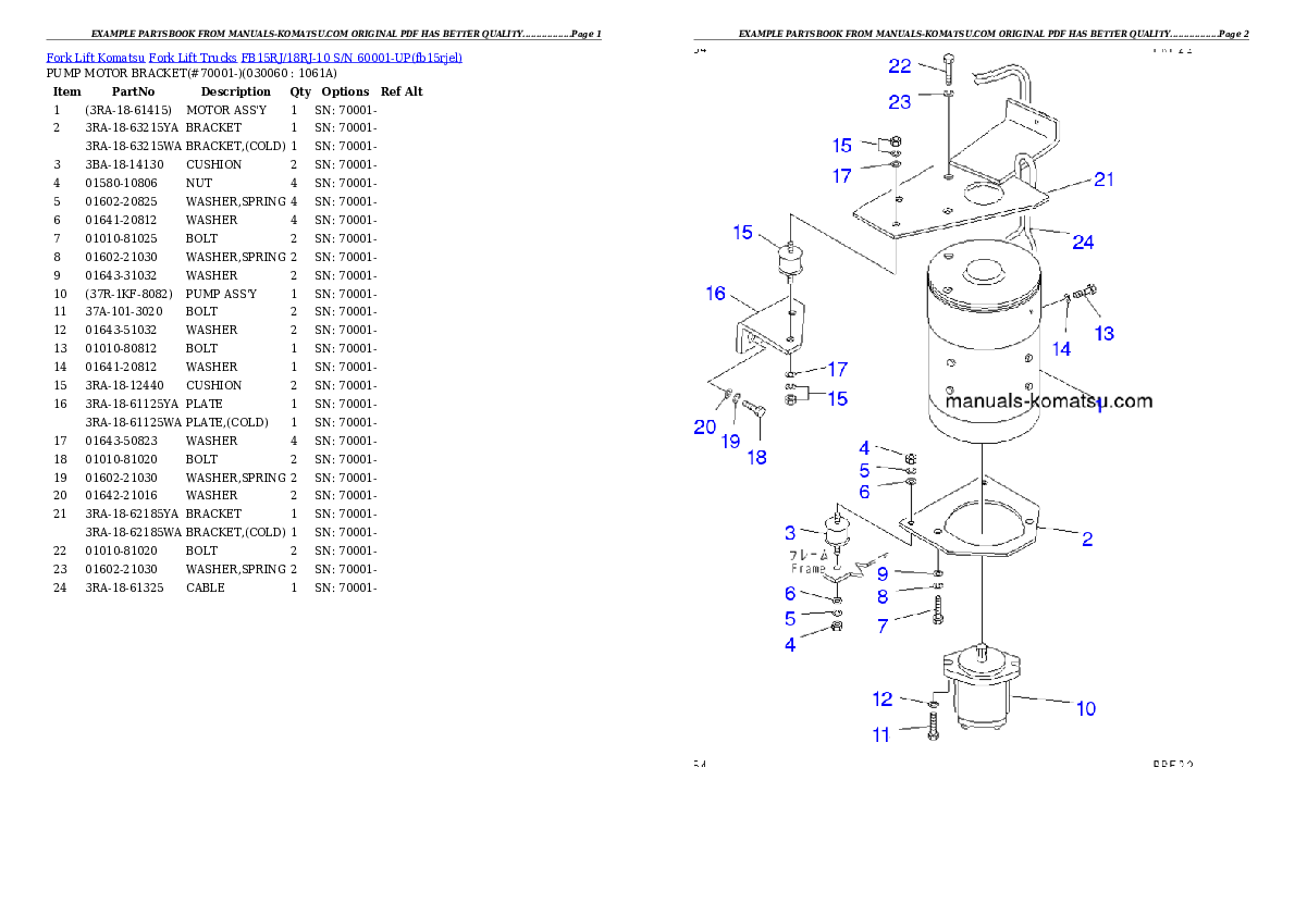 Protected: FB15RJ/18RJ-10 S/N 60001-UP Partsbook